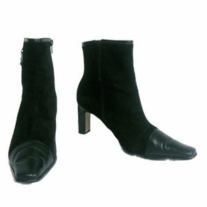 Sacha Too ST-PATRICK BLK Leather Booties Sz 9.5